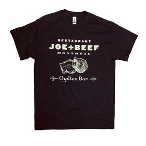 COPY - NWOT Unisex Joe Beef Oyster Bar Tee - Black/Off-White